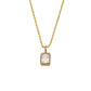 Clear Zirconia Pendant Necklace