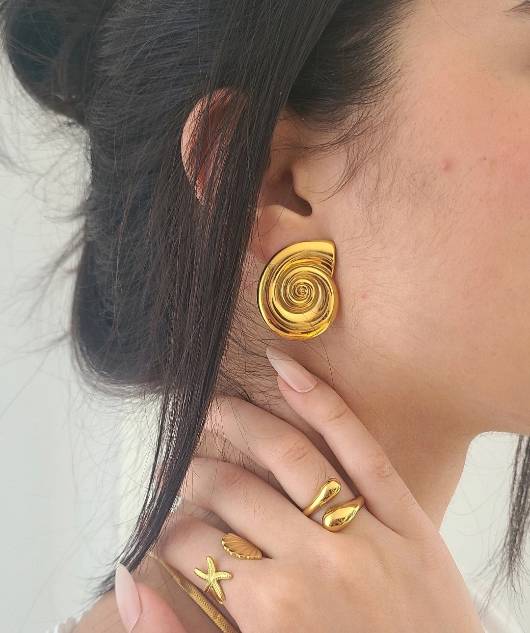 Ammonite Earings