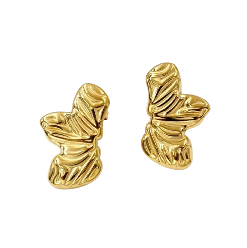 Golden Leaf Earings