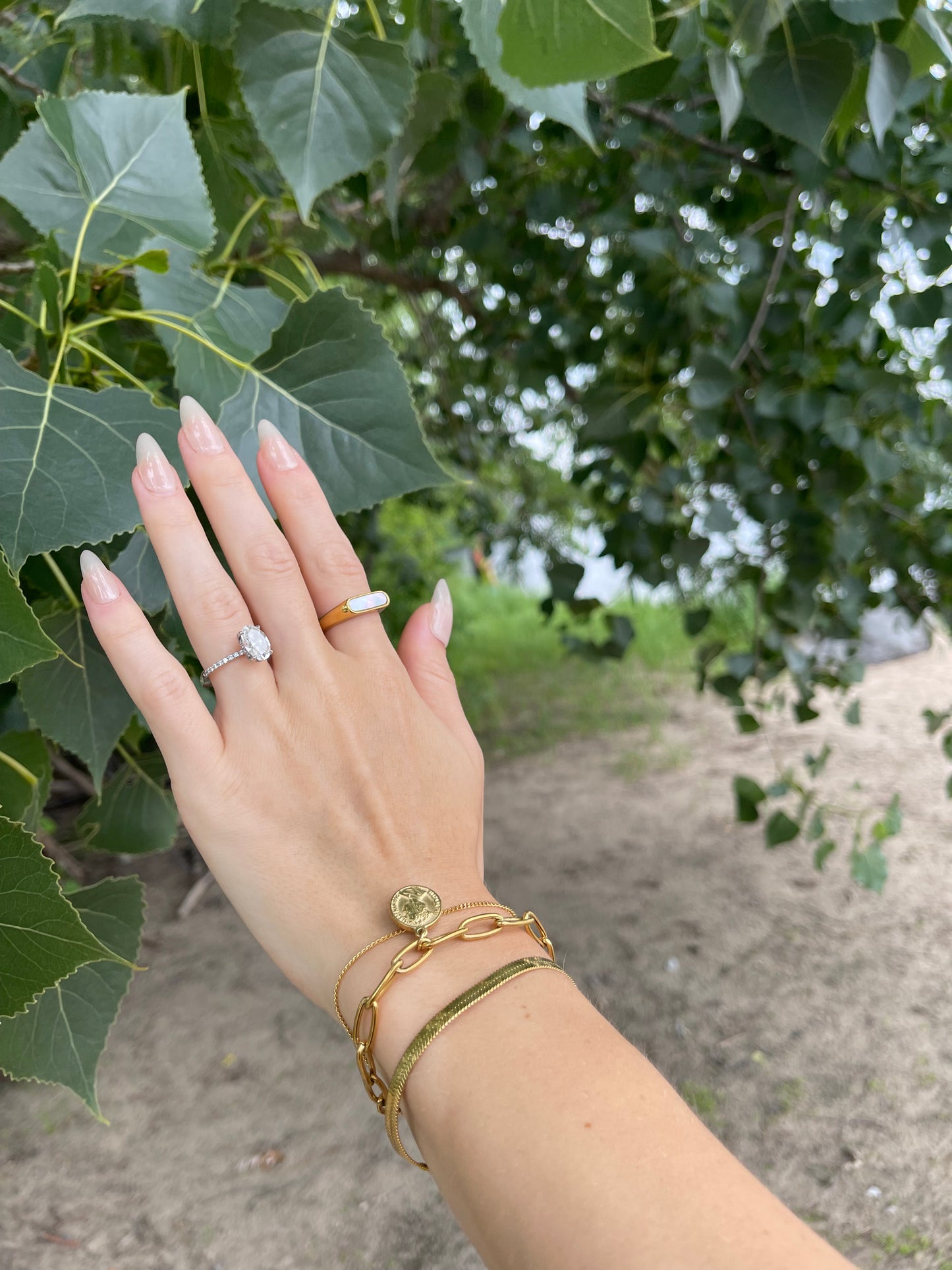 White Shell Ring