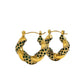 Green Twist Hoops