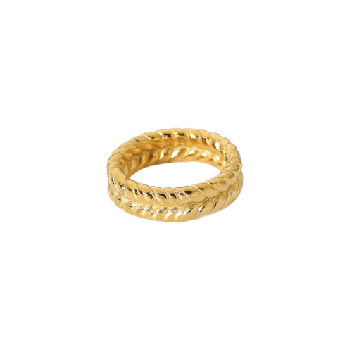 Gold plated ring