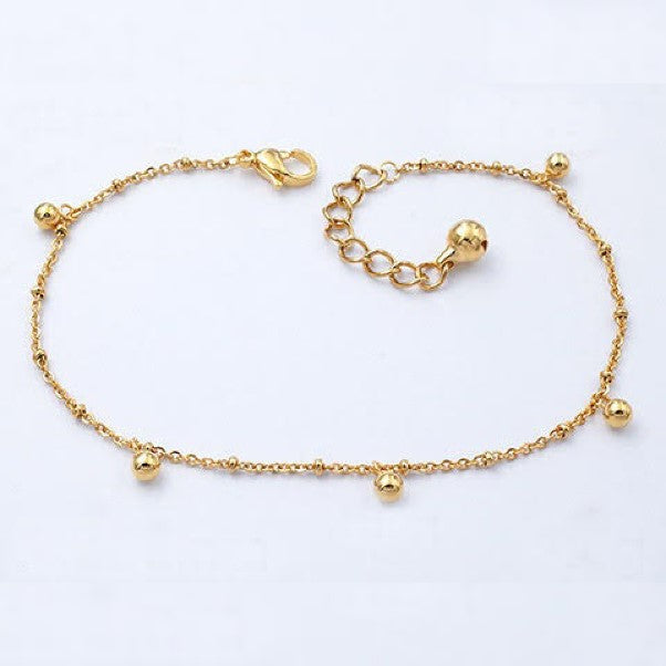 Gold plated anklet