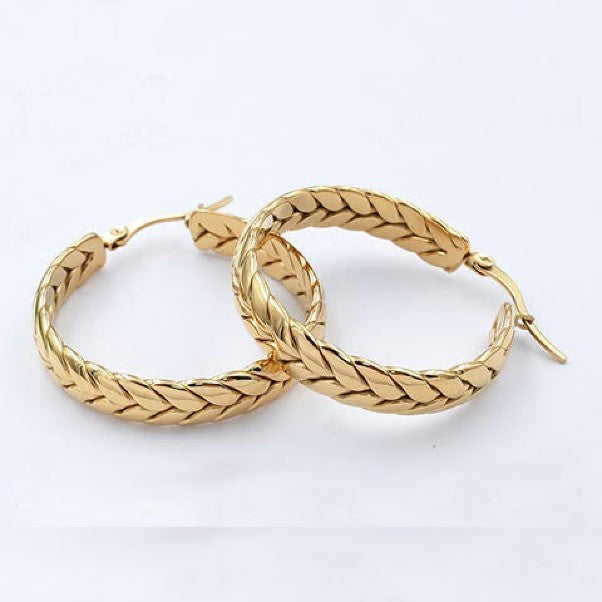 Gold plated earings