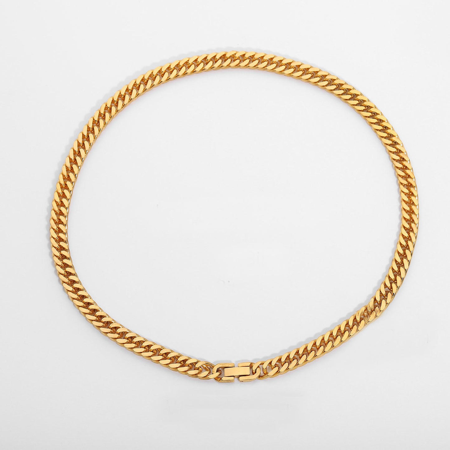 Gold plated chain necklace