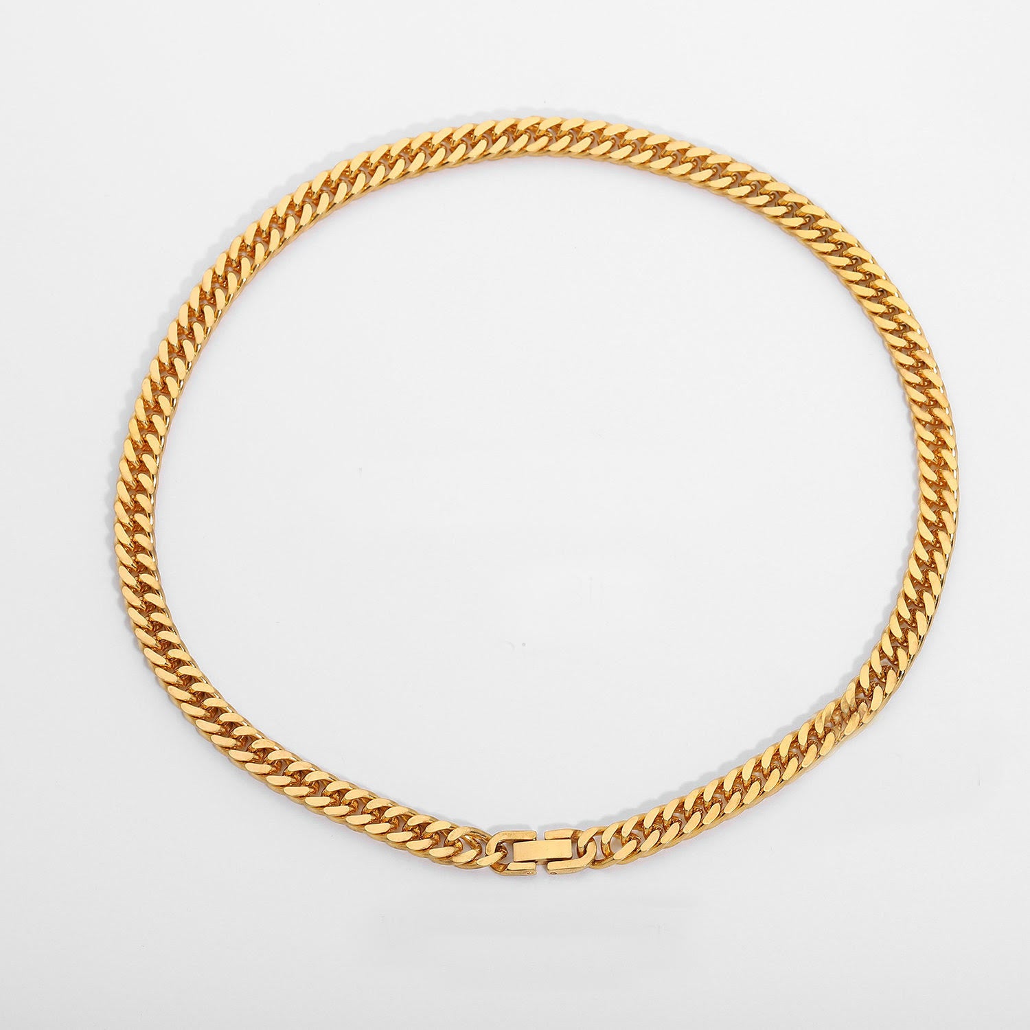 Gold plated chain necklace