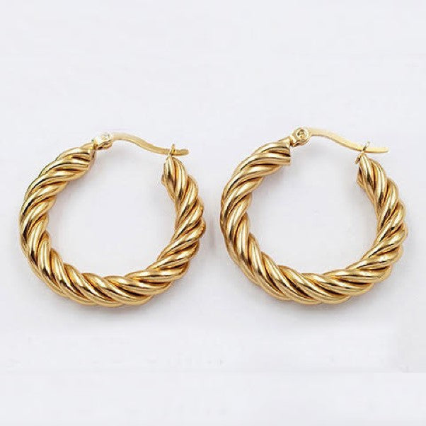 Gold plated earings