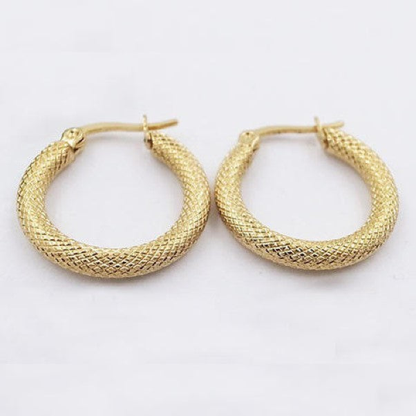 Gold plated earings