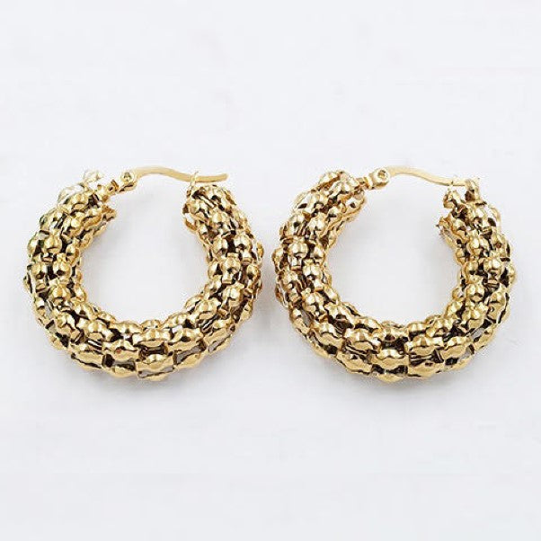 Gold plated earings