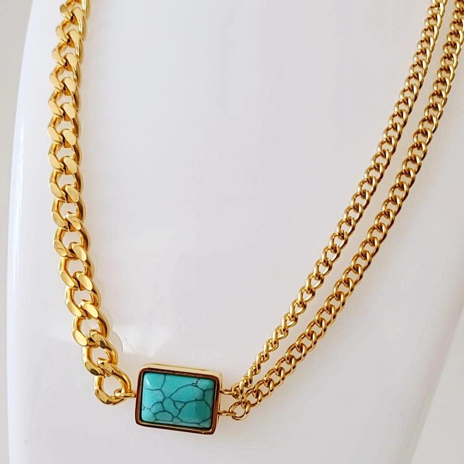 Gold plated necklace