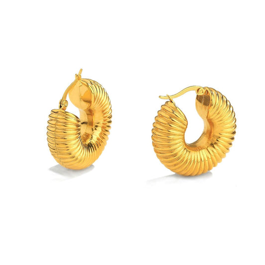 Gold plated earings