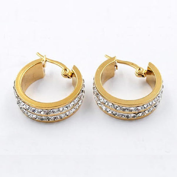 Gold plated earings