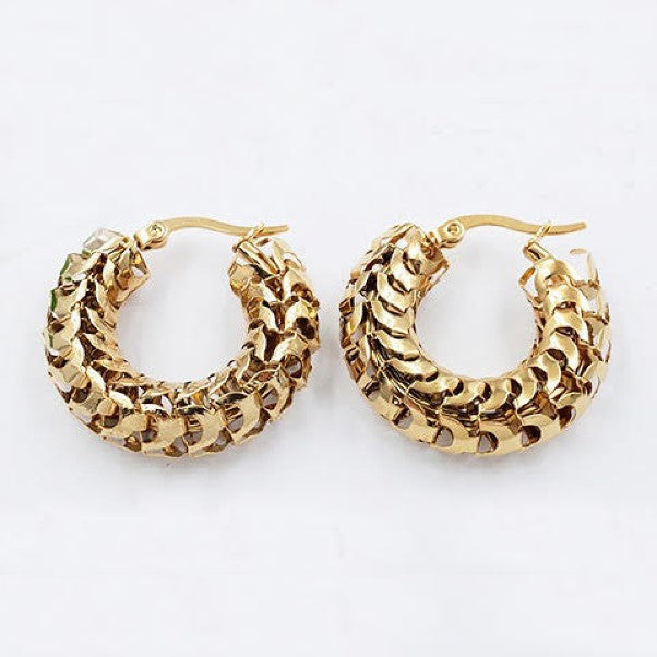 Gold plated earings