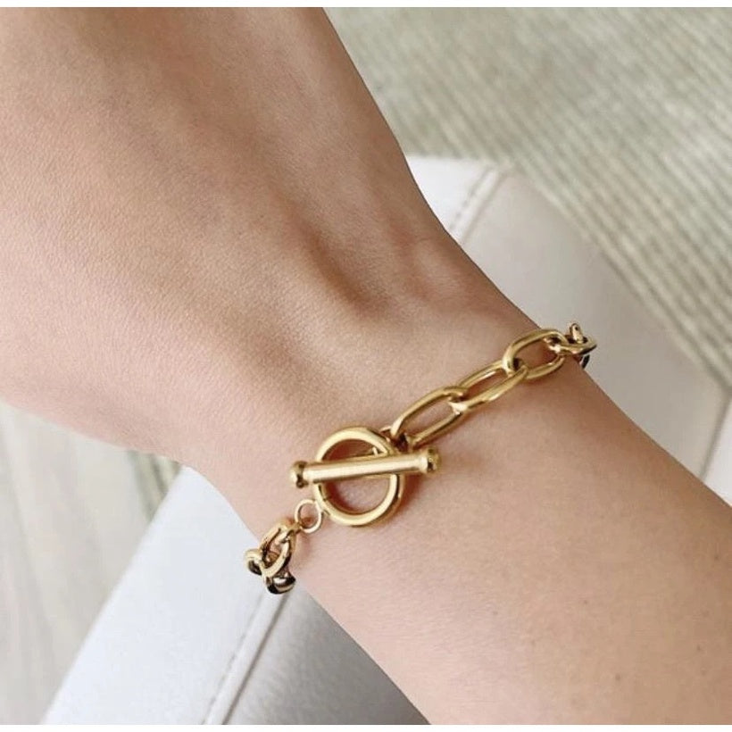 Gold plated bracelet