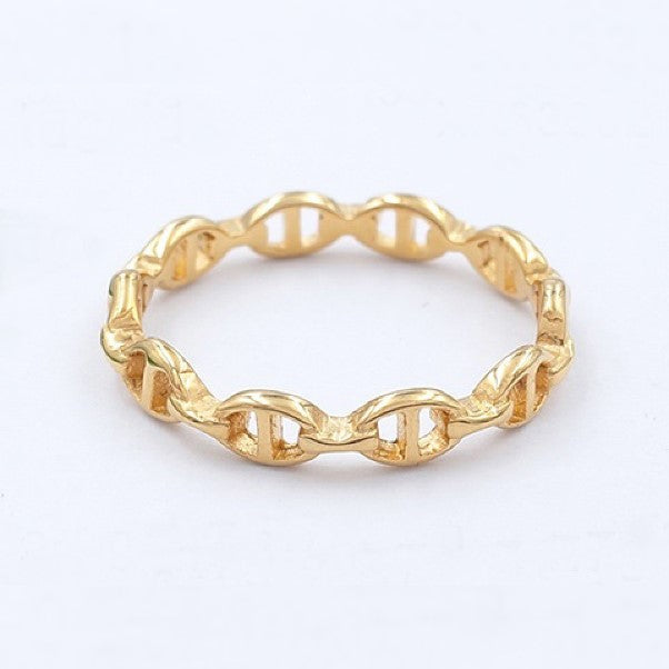 Gold plated ring