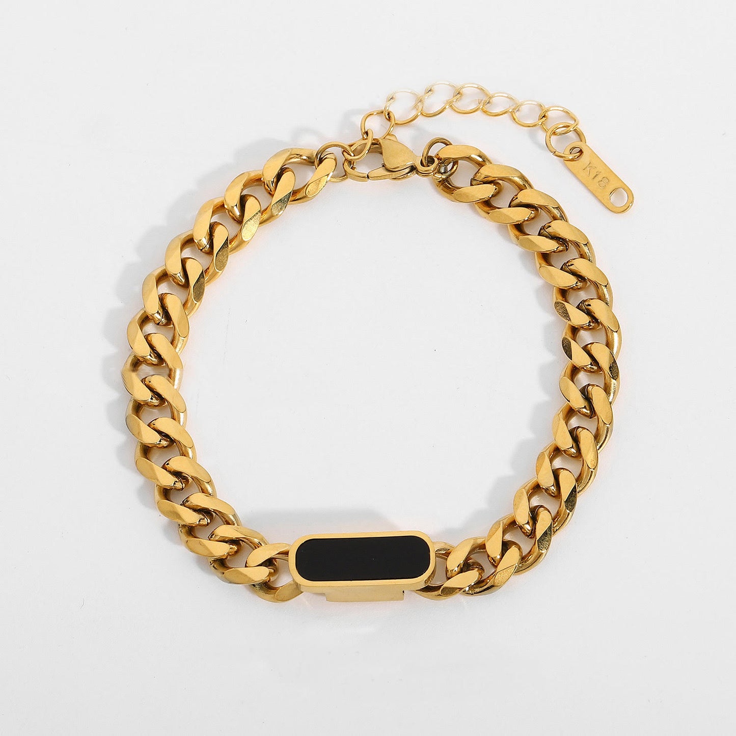 Gold plated chain bracelet