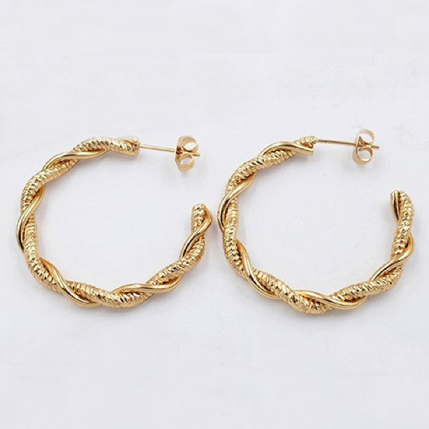 Gold plated earings