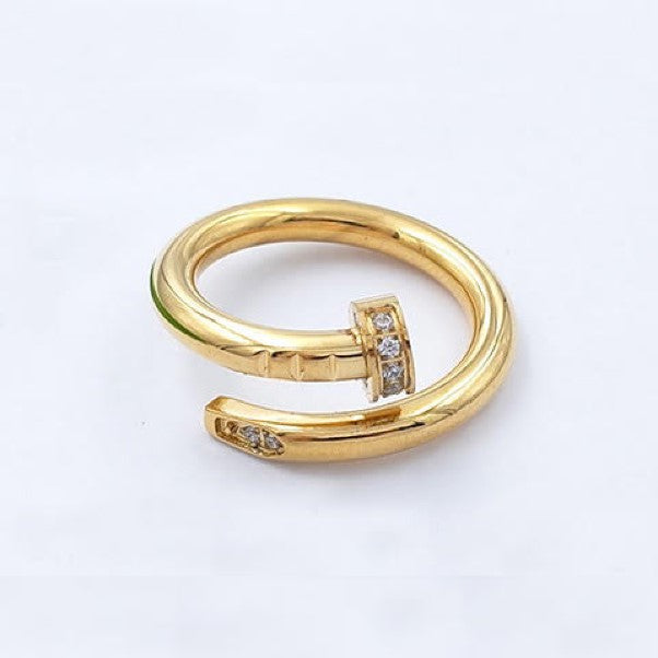 Gold plated ring