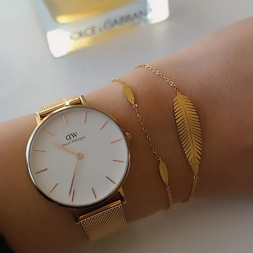 Gold Leaves Bracelet