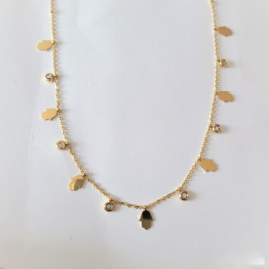 Gold plated necklace