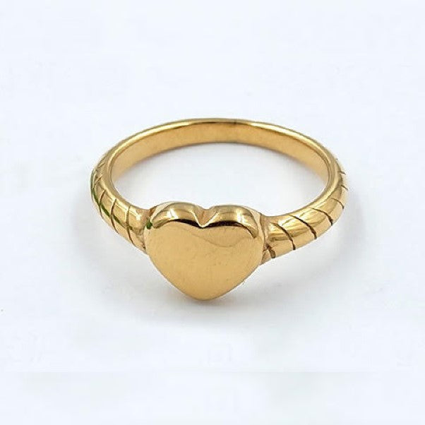 Gold plated ring