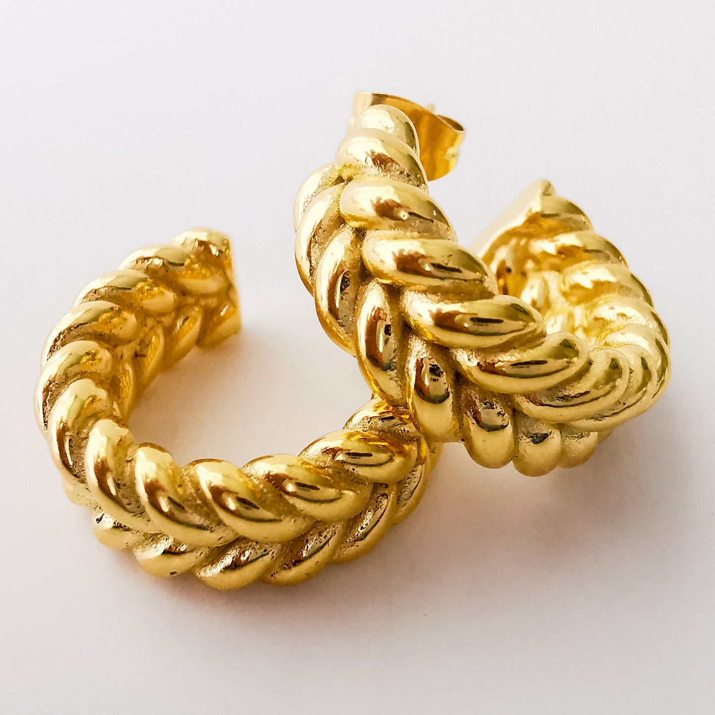 Gold plated earings