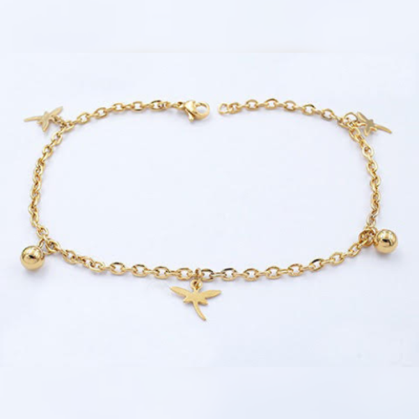 Gold plated anklet